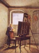 Georg Friedrich Kersting Caspar David Friedrich in his Studio oil painting picture wholesale